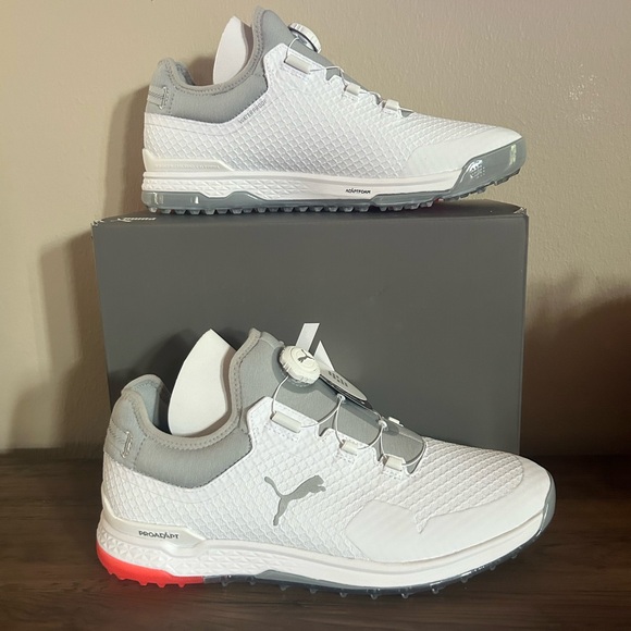 Puma Proadapt Alphacat Disc Men’s Golf Shoes-White/High Rise-Size 12 NEW NO BOX main image 6